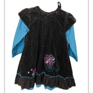 CATIMINI DRESS SIZE 2y Jumper Dress lined cotton